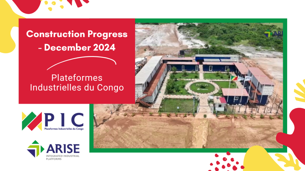 Plateformes Industrielles du Congo construction progress December 2024