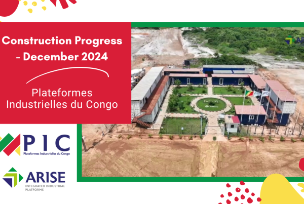 Plateformes Industrielles du Congo construction progress December 2024